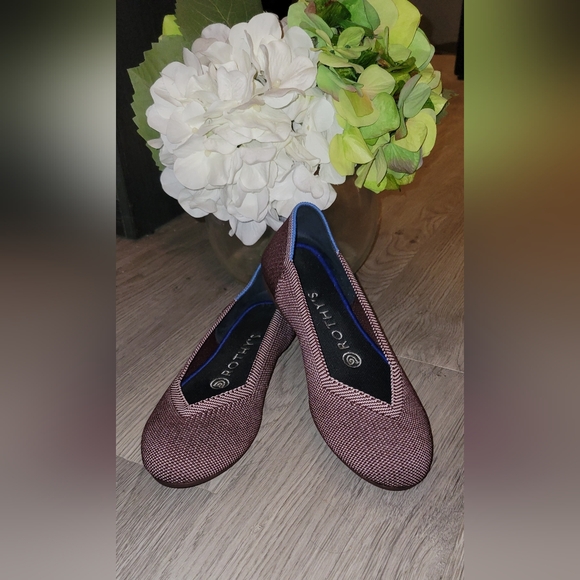 Rothy's The Flat Birdseye Plum Round Toe Flats, Women's Size 6.5, EU 37 - Picture 2 of 16